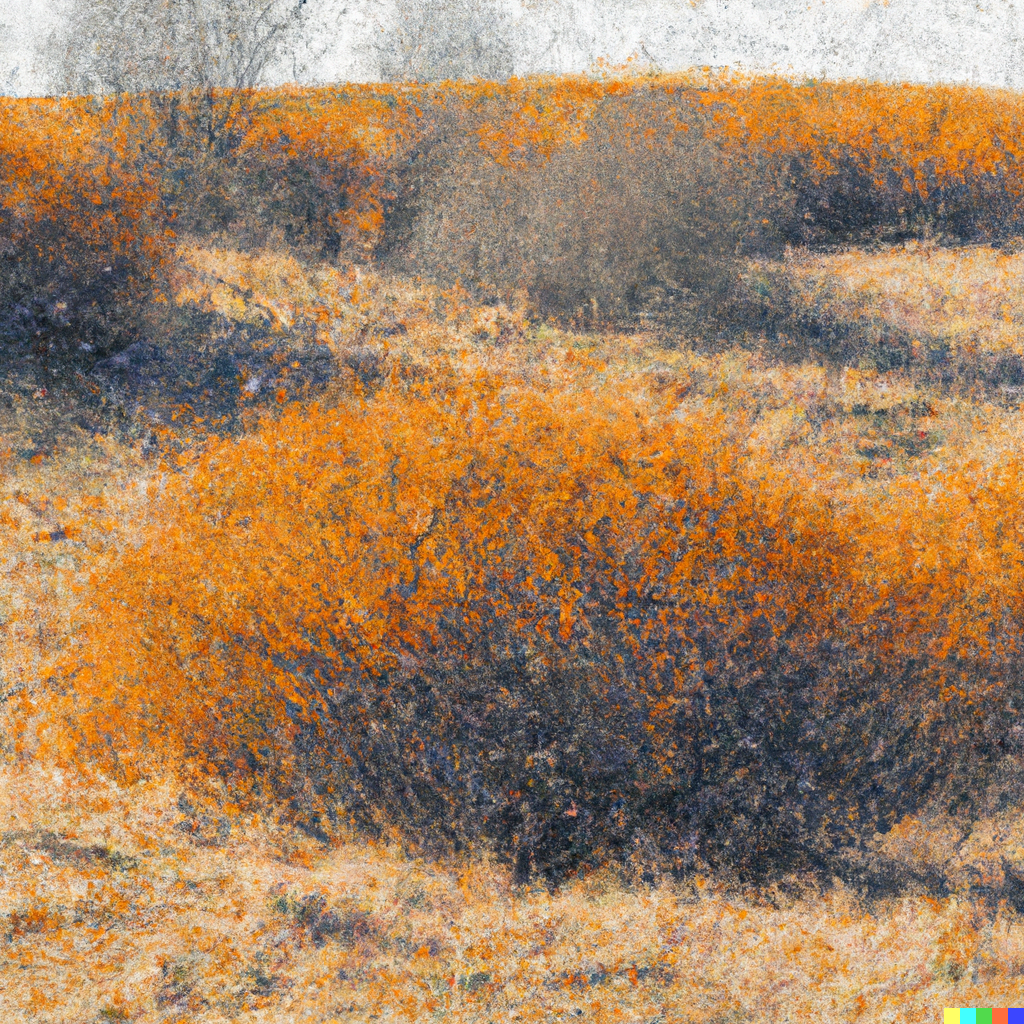 Rhapsody in orange - sea buckthorn landscape