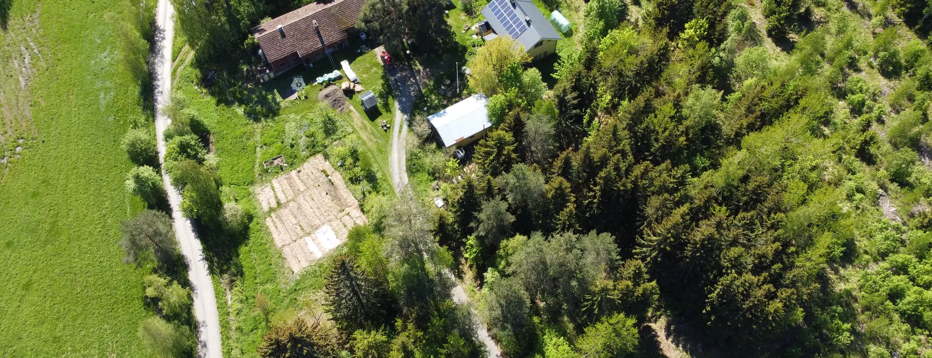 Beyond Buckthorns Permakulttuuri drone valokuva