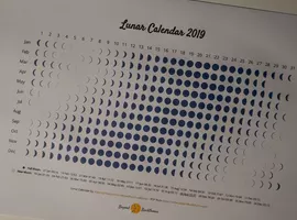 printed Lunar Calendar for 2019