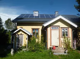 4.6KWP Photovoltaic system on a house in Finland