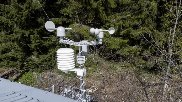 Weather station at Beyond Buckthorns