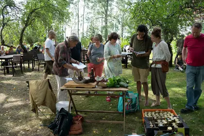 Nordic Permaculture Festival 2022 - ferments workshop - image by Dominik Jais