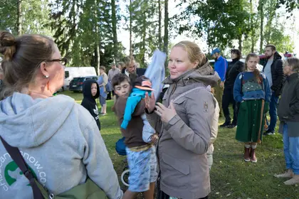 Nordic Permaculture Festival 2022 - Lumia and Satu party planning - image by Dominik Jais