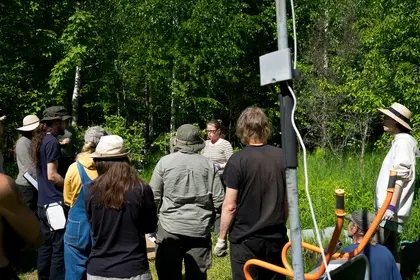 Students listening to Lumia Huhdanpää-Jais during her lecture