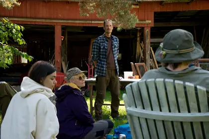 Anton Nordqvist teaching about food forests