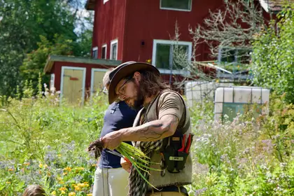 at the permaculture garden of Beyond Buckthorns - photo by Gergő Szász