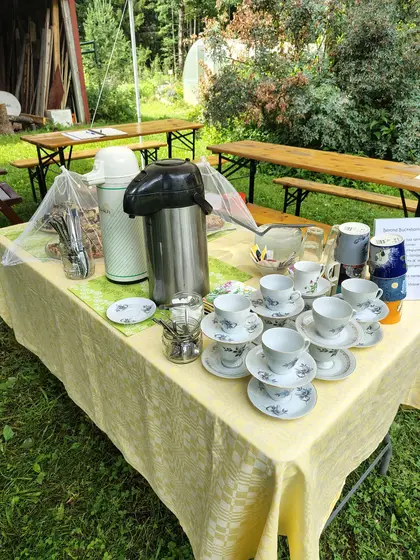 Open Gardens pop-up cafe