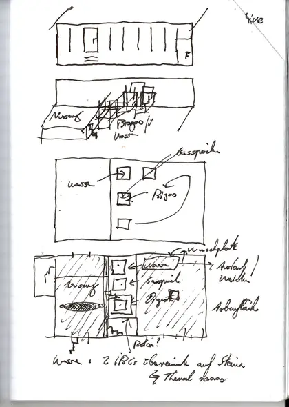 relative placement of elements different assembly