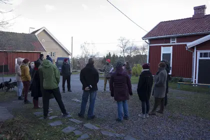 Outside Koroinen, starting the LAND center audit