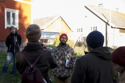 Outside Koroinen, starting the LAND center audit