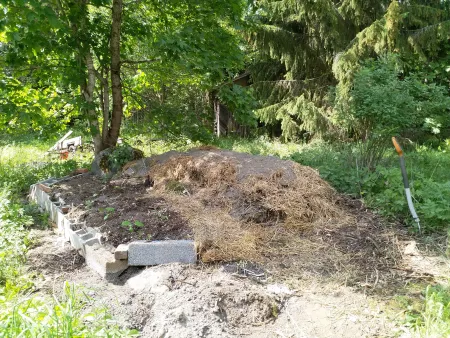 Garden hill in the making Garden hill in the making