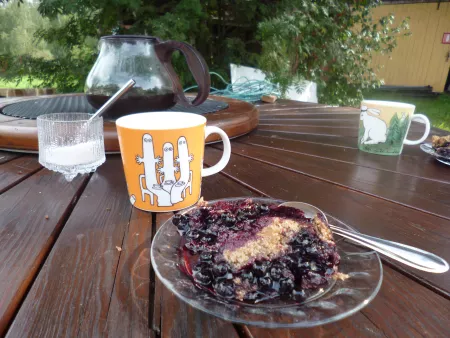 Mustikkakukko and coffee Mustikkakukko and coffee