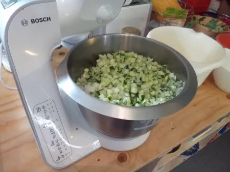 Cucumber cubes Cucumber cubes