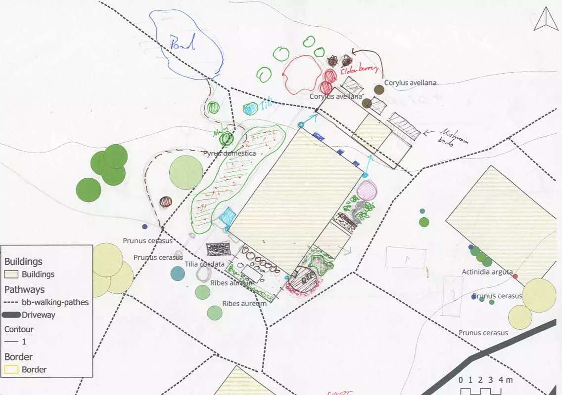 Permaculture Design map by the DesignCamp participants