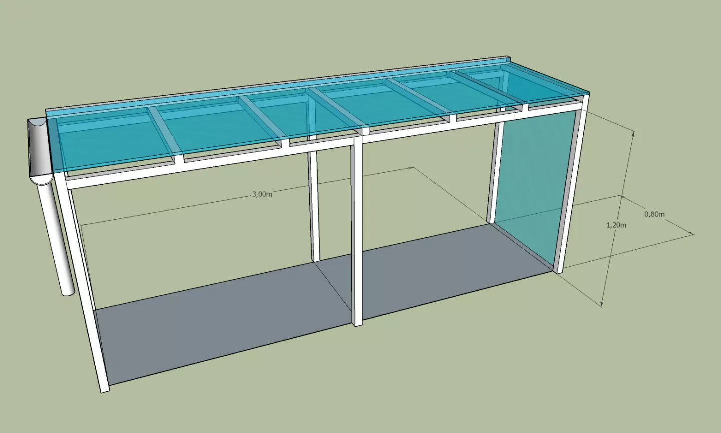 Tomato house 3d design for Ritva's Permaculture garden