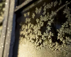 Ice on a window