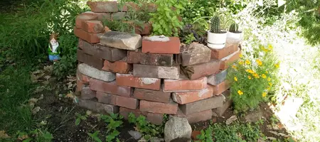 Herb spiral at Beyond Buckthorns