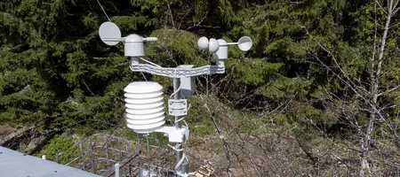 Weather station at Beyond Buckthorns