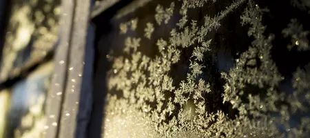 Ice on a window