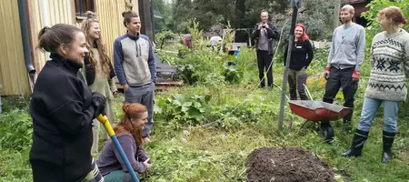 Building a lasagna bed at Beyond Buckthorns