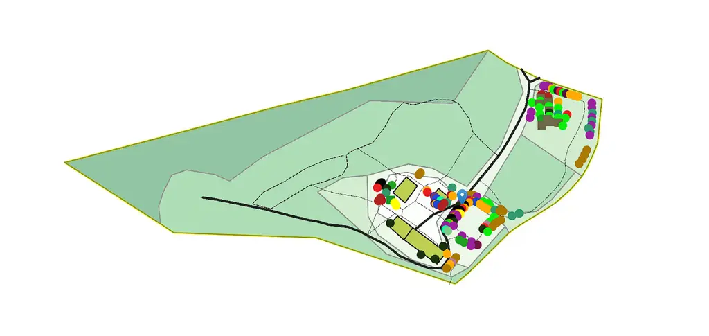 Image of the interactive map used at the Beyond Buckthorns permaculture