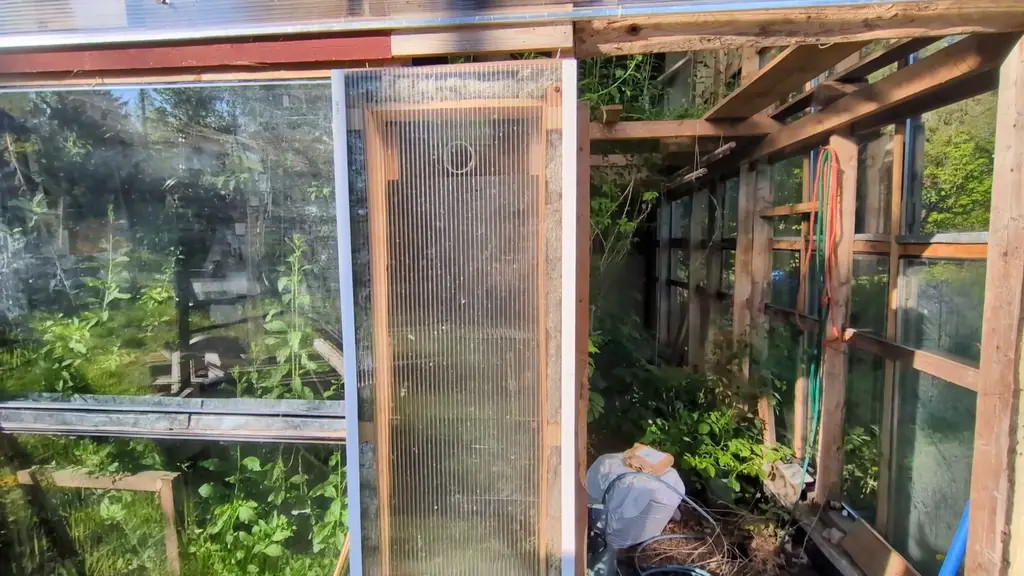 Solar air heater at the Biogas Shed